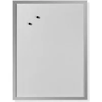 Herlitz Magnettafel Whiteboard 40x60cm beschriftbar Holzrahmen silber