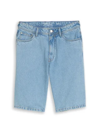 Denim Tom Tailor - TTWAYLEN RELAXED Jeans Shorts light stone bright blue denim - Gr. - M