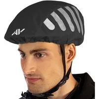 AVANA Fahrradhelmüberzug Regenschutz für Fahrradhelm reflektierende Abdeckung Regenüberzug, Reflektoren, Wasserdicht