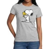 Spreadshirt T-Shirt Peanuts Snoopy Und Woodstock Frauen T-Shirt (1-tlg)