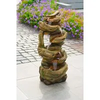 Ubbink Gartenbrunnen AcquaArte TRABIA, 46,5 cm Breite, Komplettset mit LED