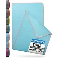 NirvanaShape Sporthandtuch Yoga Handtuch mit Antirutsch-Noppen, Yogatuch-Auflage für Yogamatte, Microfaser, +Yoga Einführungs eBook, Yogatuch-Auflage Saugstark, Hygienisch