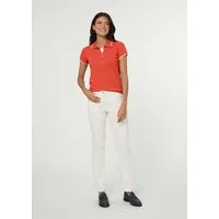 MADELEINE Kurzarmshirt Sportives Poloshirt mit Halbarm Unifarbenes Modell mit klassischem Kragen und kurzer Knopfleiste
