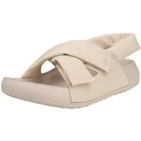Ecco Cozmo Croos (Vollnarbenleder) beige Damen Sandale