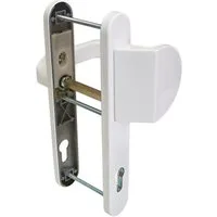 Häusler Onlinehandel GmbH Türbeschlag Schmalrahmen Türbeschlag SRG 1618 Weiss PZ 92mm Kn/Dr, mitgelieferte Aufschiebhülse bei 10 mm Vierkant-Schlösser verwendbar