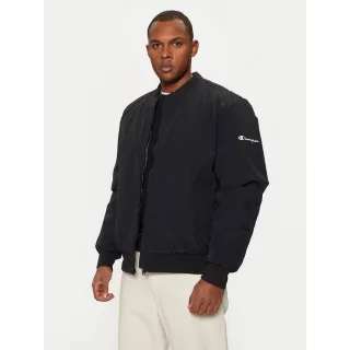 Champion Schwarze Polyamid Bomberjacke