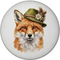 speecheese Magnet Fuchs mit alpenländischem Trachtenhut Magnet mit Flaschenöffner