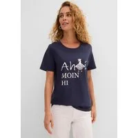 bonprix T-Shirt bequeme Passform, Kurzarm, mit Rundhalsausschnitt