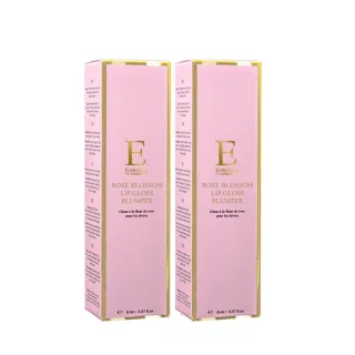 2 x Rosenblüten-Lippen-Gloss Plumper 8 ml
