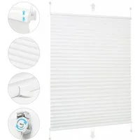 Sekey Plissee Faltrollo Faltenstore ohne Bohren, Lichtschutz, verspannt, blickdicht, Klemmfix, Faltenstore Klemmfix Lichtschutz & Sichtschutz, 4-fach nachspannbar