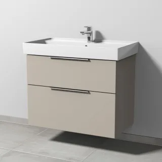 Sanipa 3way Waschtischunterbau zu Villeroy & Boch Collaro Waschtisch mit 2 Auszügen, Kaschmir-Matt UP8361U