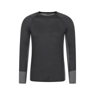 Mountain Warehouse - Base Layer Oberteil für Herren, Langärmlig (Holzkohle)