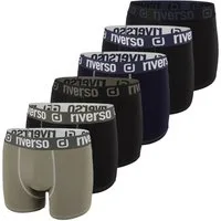 riverso Boxershorts Herren Retroshorts RIVJONNY Unterhosen (Vorteilspack, 6-St) Basic Boxer mit Stretch