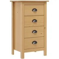 vidaXL Sideboard Sideboard Hill 46x35x80 cm Massivholz Kiefer (1 St)