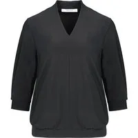 bianca Langarmshirt KAYLA - Damenshirt mit 3/4-Arm und V-Ausschnitt