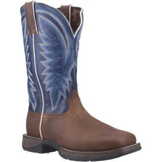 Durango Rebel Leder Herren-Stiefeletten Sattelbraun/Dunkelblau