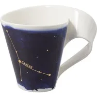 Villeroy & Boch Becher New Wave Stars Becher mit Henkel Krebs 0,3 l, Premium Porcelain