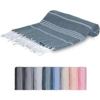 livessa Strandtuch Baumwolle Strandtuch - Saunatuch - Turkish Hamamtuch - Badetuch, Baumwolle, 100 % Baumwolle - 100x200 cm