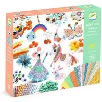 DJECO Kreativset Kreativbox: Basteln für Kinder ab 5 Jahre DJ09015