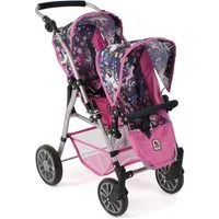 CHIC2000 Puppen-Zwillingsbuggy Twinny, Einhorn, mit schwenkbaren Vorderrädern