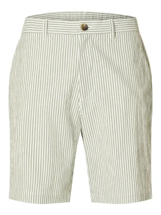 SELECTED MEN - SLM KARL-SEERSUCKER REGULAR SHORTS NOOS Kalamata - Gr. - L
