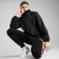 PUMA Windbreaker ESS REGULAR WINDBREAKER mit kuscheliger Kapuze, wasserabweisend, mit Eingrifftaschen hinten