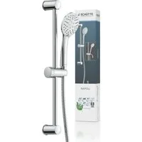 Schütte Brausegarnitur Napoli, Höhe 56 cm, Set, Regendusche mit Schlauch und Halterung, Duschkopf mit 3 Strahlarten