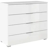 OTTO home Schubkastenkommode Sideboard Schubladenkommode AGORDO mit Dekor- oder Hochglanzfront (in zwei Griff-Farben, Breite 80 cm), vier große und geräumige Schubladen mit viel Stauraum MADE IN GERMANY