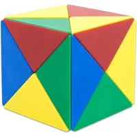 Betzold Spiel Magnetwürfel aus 24 farbigen Tetraedern - Lernspiel Kinder, Spiel