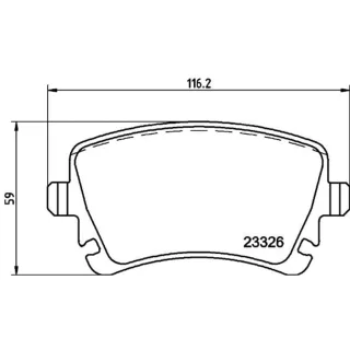 Hella Bremsbel?ge hinten VW Transporter T5 T6