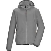 Killtec Fleecejacke KOW 246 BYS FLC JCKT Gestreifte Kinder Fleecejacke mit Kapuze, Kinnschutz und Taschen