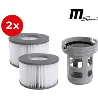mSpa Pool-Filterkartusche Whirlpool Ersatz Wasserfilter-Kartusche, Zubehör für MSpa Modelle ab 2020, Wasserfilter-Kartuschen für MSpa Modelle 2019-2020