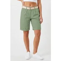 Kendindza Collection Chinoshorts Stretch Kurze Bermuda Shorts Damen Knielang Kurze Hose Damen Sommer Gummibund, Weiches Material, Loose Fit, weiter geschnitten