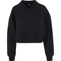 URBAN CLASSICS Sweater Urban Classics Damen Ladies Cropped V-Neck