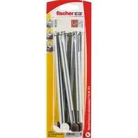 Fensterrahmendübel F 10 M 152 silber, 6 Stück, mit Schraube