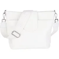MIRROSI Umhängetasche Damen, Crossbody Bag, Echtleder Made in Italy (1 Tasche mit 1 oder 2 Gurte), verstellbaren Schulterriemen), 30x24,50x9cm (BXHXT) viel Stauraum