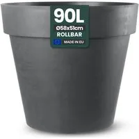Kreher Pflanzkübel Rollbarer XXL Pflanzkübel "LIKE" Ø 58 cm in verschiedenen Farben (1 St)