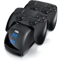 CSL Controller-Ladestation (800 mA, Dual Ladegerät für 2x PS4 Gamepads - PS4 Controller Stand Charger)