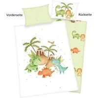 Baby Best Babybettwäsche Dinos, Renforcé, 2 teilig, mit liebevollem Motiv