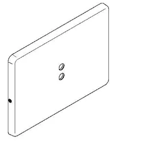 KWC Aquarotter Edelstahlabdeckplatte, A3000open, 207x147 mm, 2000109488, 2000109488 2000109488