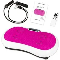 Coradoma Vibrationsplatte Vibrationsboard Fitness zum Abnehmen Rüttelplatte Vibrationsgerät, 300,00 W, (mit Trainingsbänder), Oszillation mit Power Dehnbändern und Bluetooth