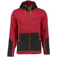 Tom Collins Strickfleecejacke Mumep Herren Outdoorjacke hochgeschlossen mit Kapuze