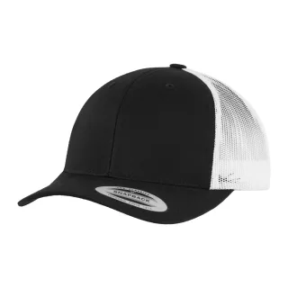 Flexfit - Trucker Cap für Herren/Damen Unisex (Schwarz/Weiß)