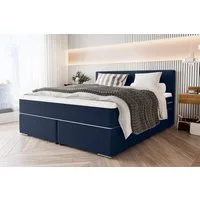 99rooms Boxspringbett Phönix (Schlafzimmerbett, Bett), mit Taschenfederkernmatratze und Topper, in Webstoff MALMO_NEW