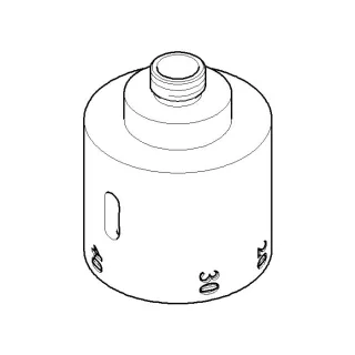 Dornbracht Griff Thermostat M14x1 chrom 091733003-00 091733003 D 47 x 59 mm Chrom