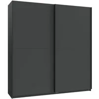 Wimex Kleiderschrank Mugano, B/T/H 135 oder 180/65/198cm, Made in Germany (wähle Deine Ausstattung: Basic oder Premium) 2 Schwebetüren mit oder ohne Spiegel, Metallgriffe