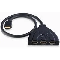 Bolwins G04C 3in1 HDMI Splitter Umschalter Verteiler Switch Wandler Adapter TV HDMI-Kabel, HDMI, HDMI (80 cm), Automatische Umschaltung Manuelle Umschaltung Plug & Play