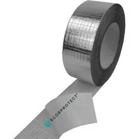 Scorprotect® Steinwolle Alu Klebeband mit Glasgelege für Rohrisolierung Lamellenmatten alukasc