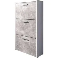 moebel-dich-auf Schuhkipper FULDA 1 (Schuhschrank Schuhregal Schrank Garderobe), mit Doppelwalze