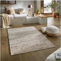 TaraCarpet Wollteppich TaraCarpet Handwebteppich Malmoe Fashion, rechteckig, Höhe: 10 mm, Handgewebter Teppich multi Wohnzimmer Schlafzimmer Esszimmer 070X130